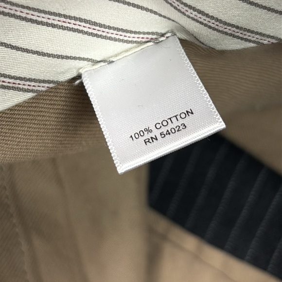 Men’s Banana Republic Boot Fit Charcoal Grey Pinstriped Pants 31x30 - Picture 6 of 7